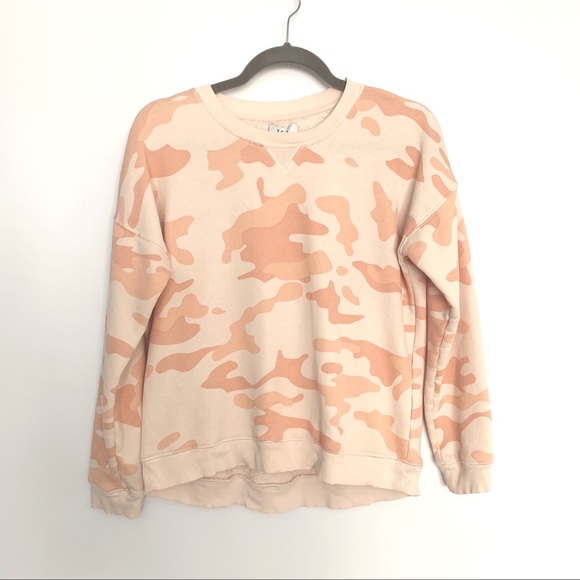 ZOE KARSSEN Pink / Peach Camo Crewneck Sweatshirt - Picture 3 of 10